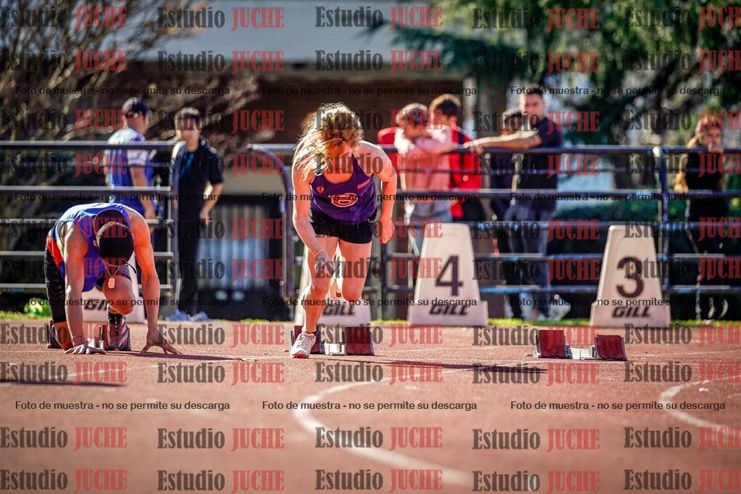 Fotos de los 100 m llanos de varones