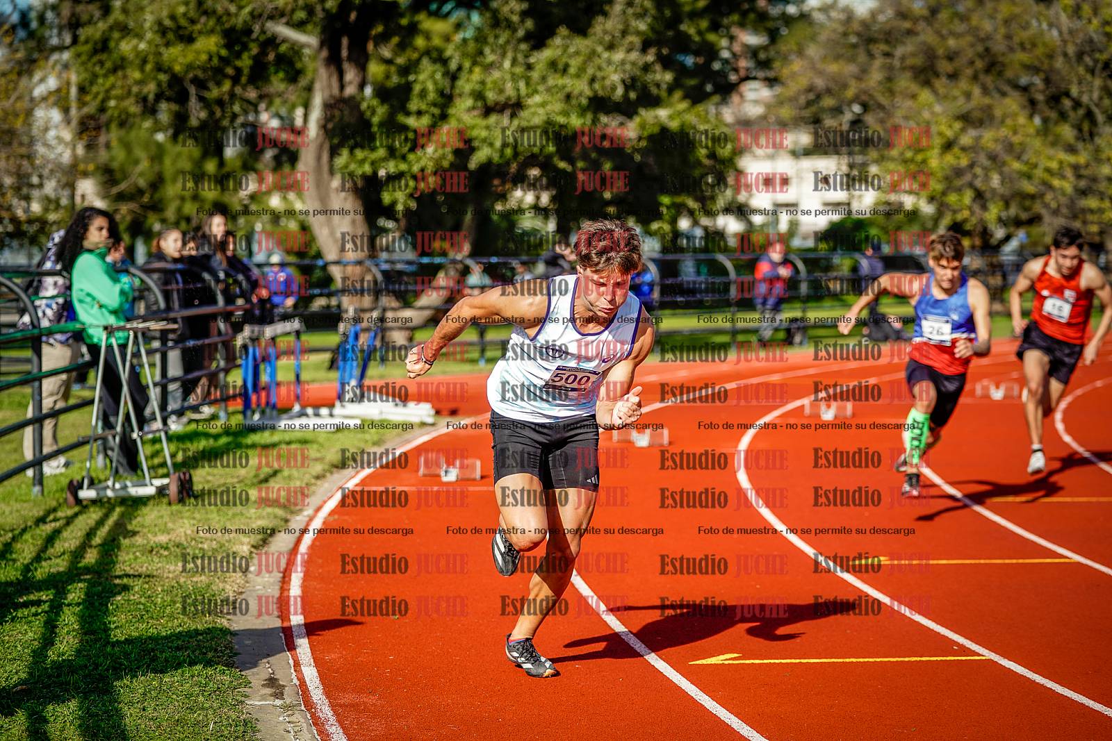 Fotos de los 200 m de varones