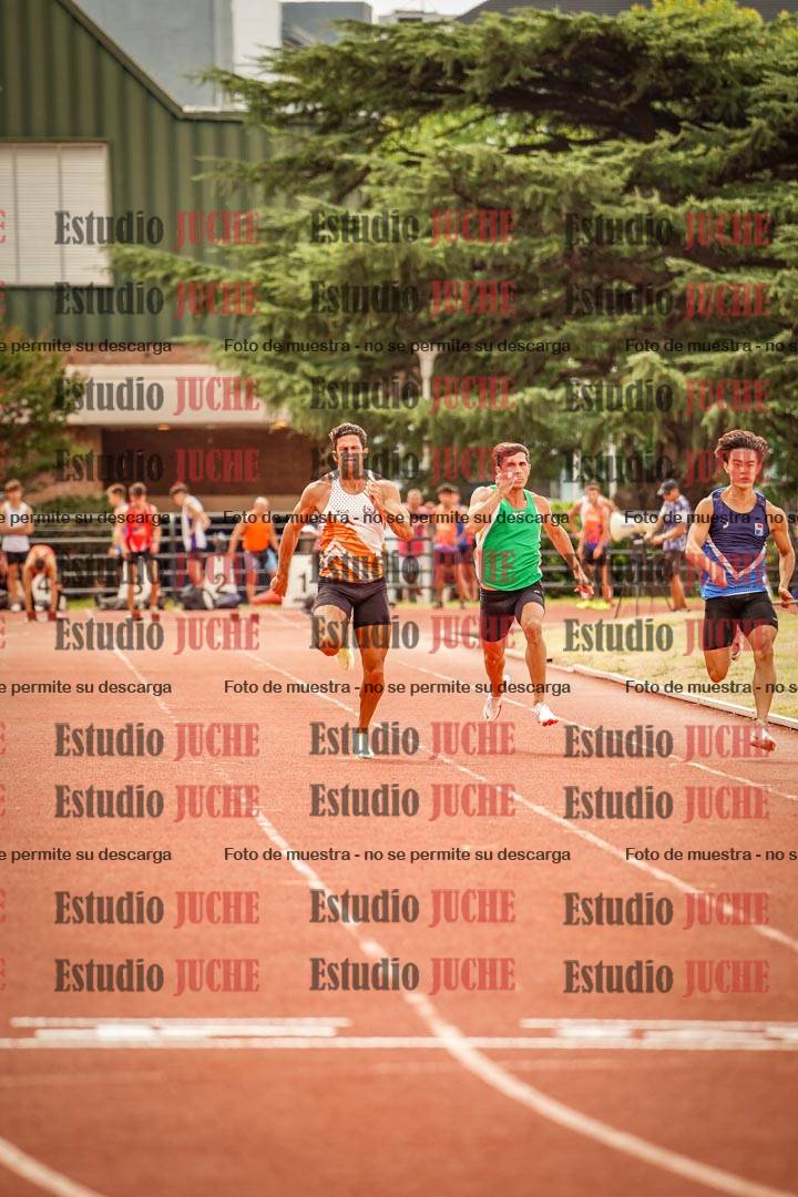 Fotos de los 100 m llanos de varones