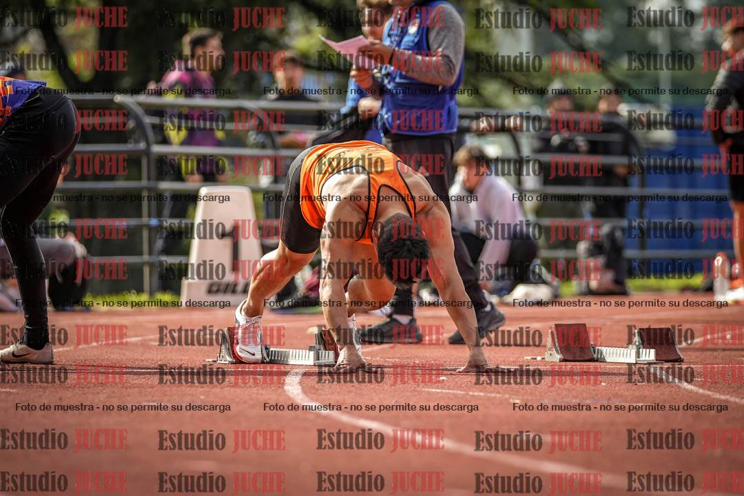 Fotos de los 100 m llanos de varones