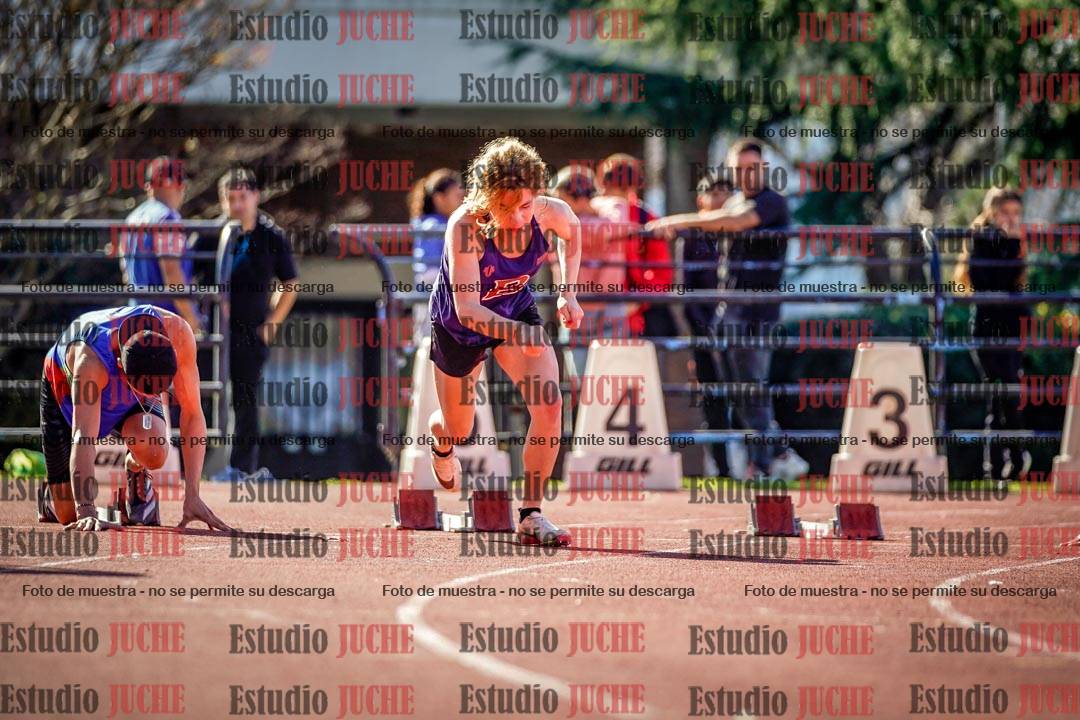 Fotos de los 100 m llanos de varones