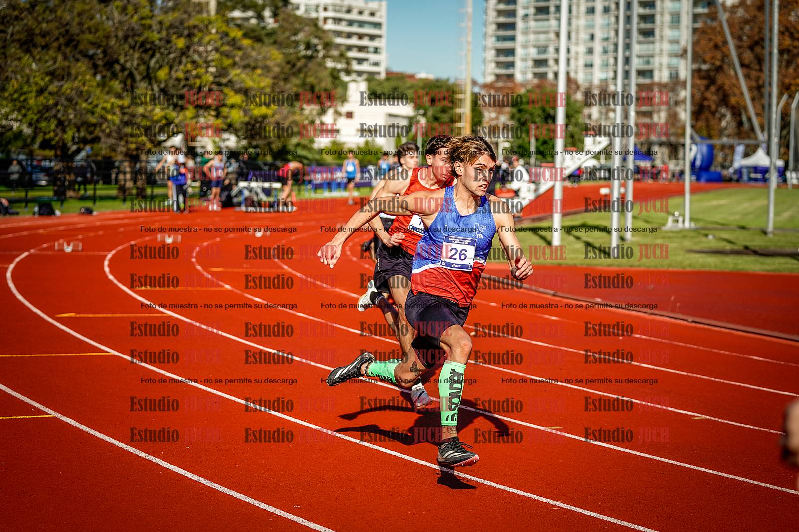 Fotos de los 200 m de varones