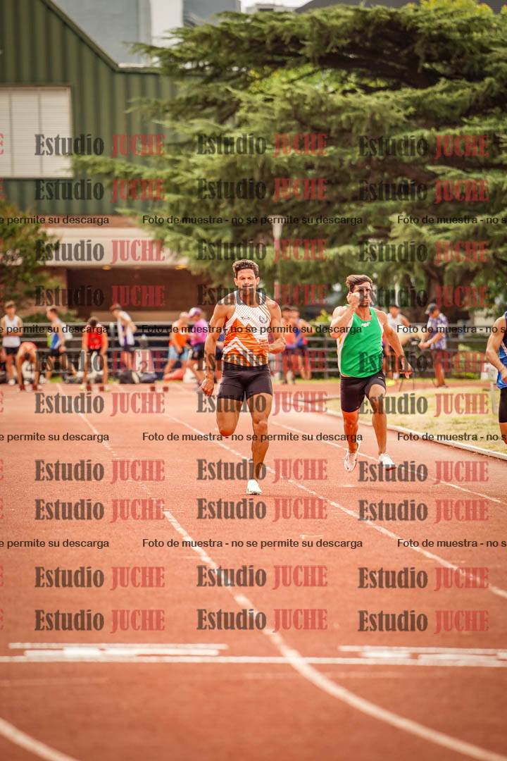 Fotos de los 100 m llanos de varones