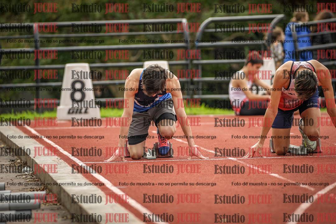 Fotos de los 100 m llanos de varones