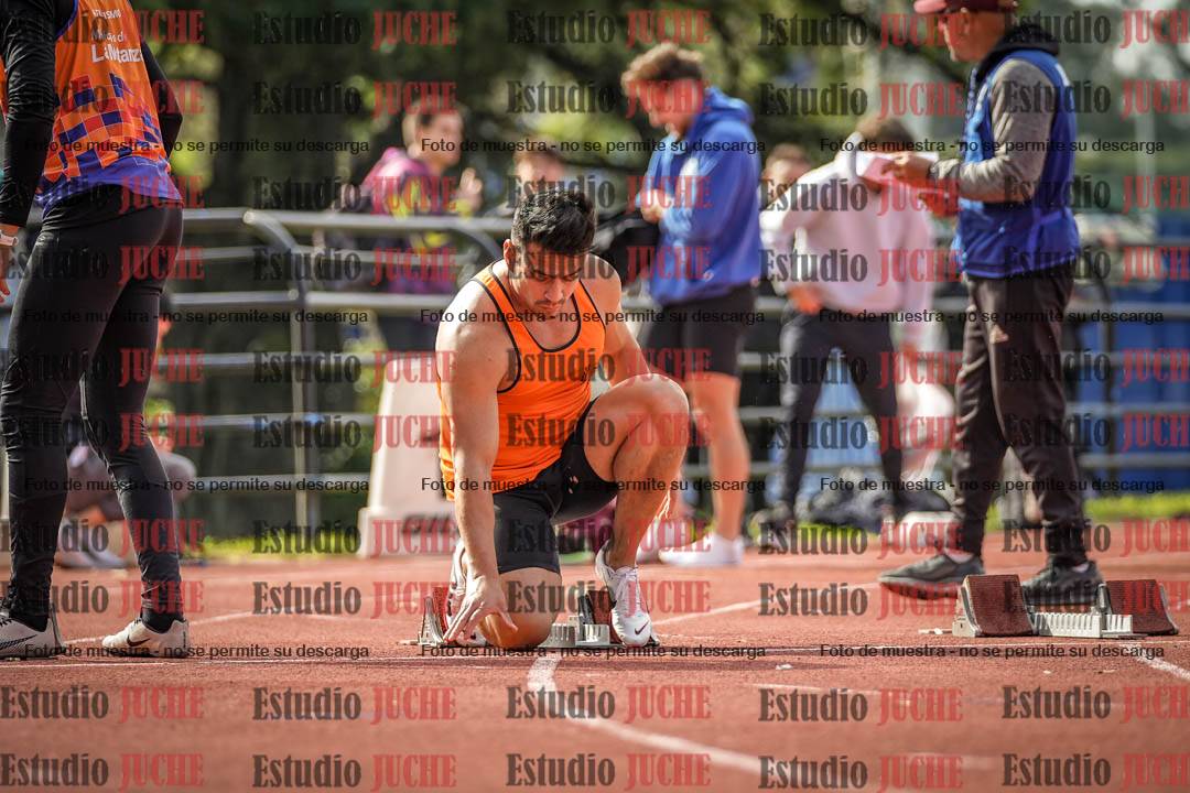 Fotos de los 100 m llanos de varones