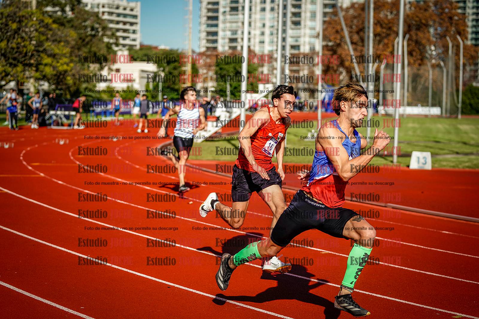 Fotos de los 200 m de varones