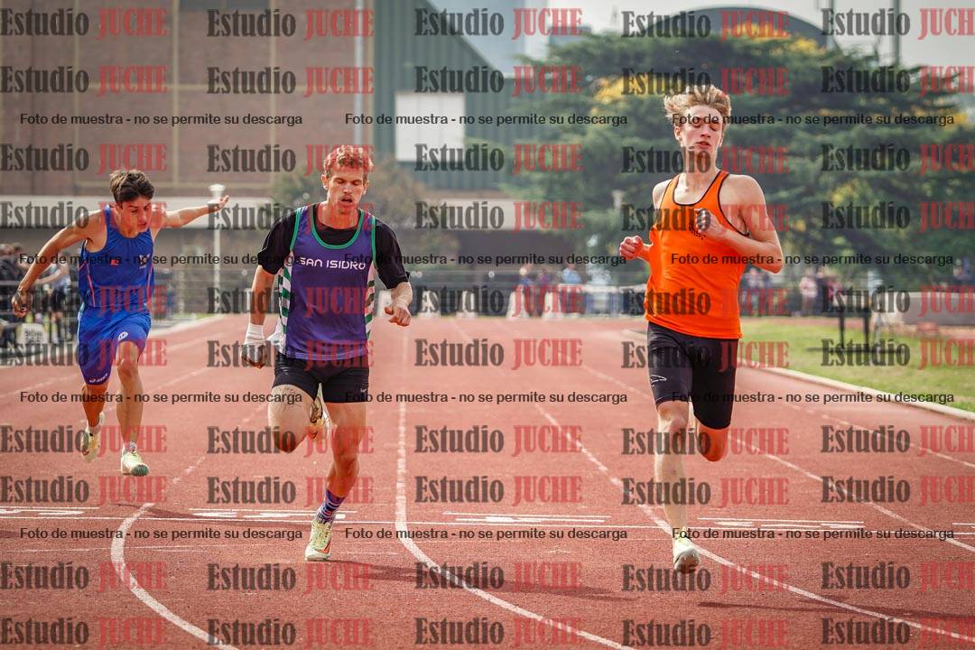 Fotos de los 200 m llanos de varones