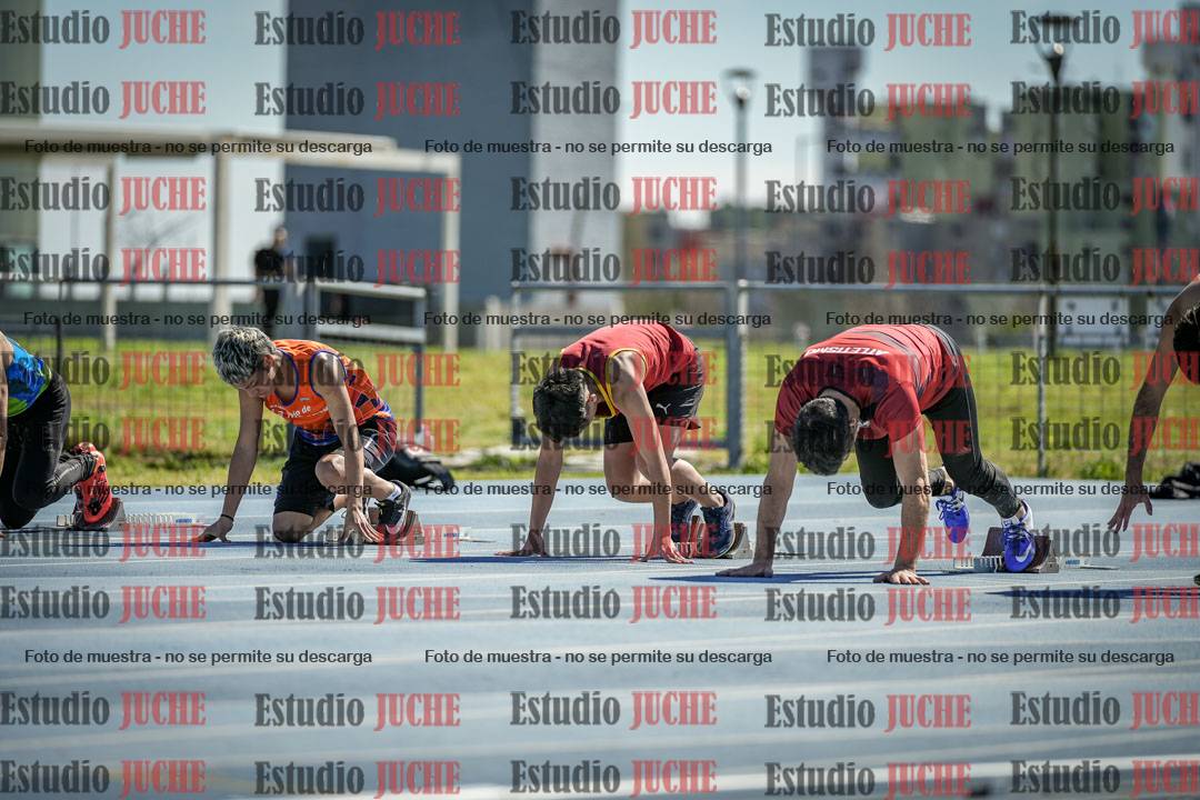 Fotos de los 100 m llanos de varones