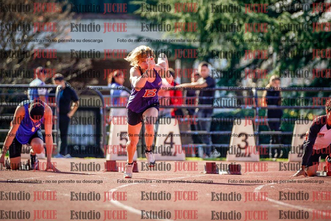 Fotos de los 100 m llanos de varones