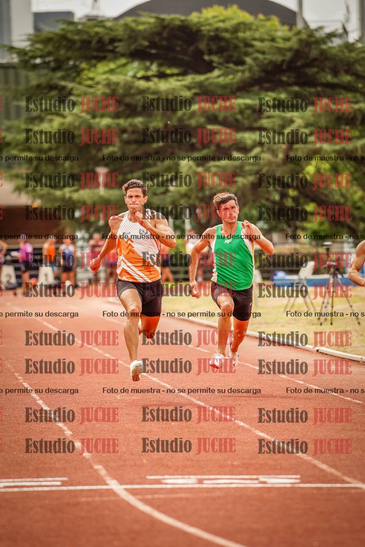 Fotos de los 100 m llanos de varones