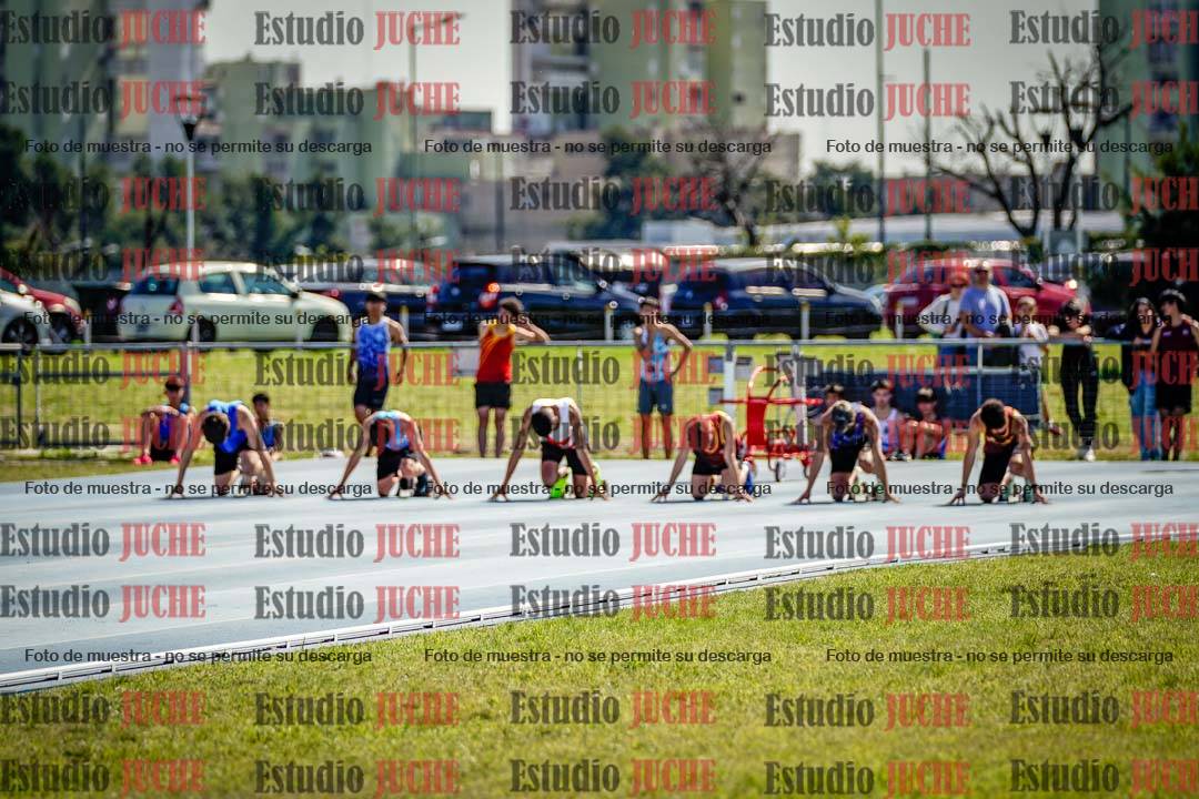 Fotos de los 100 m llanos de varones