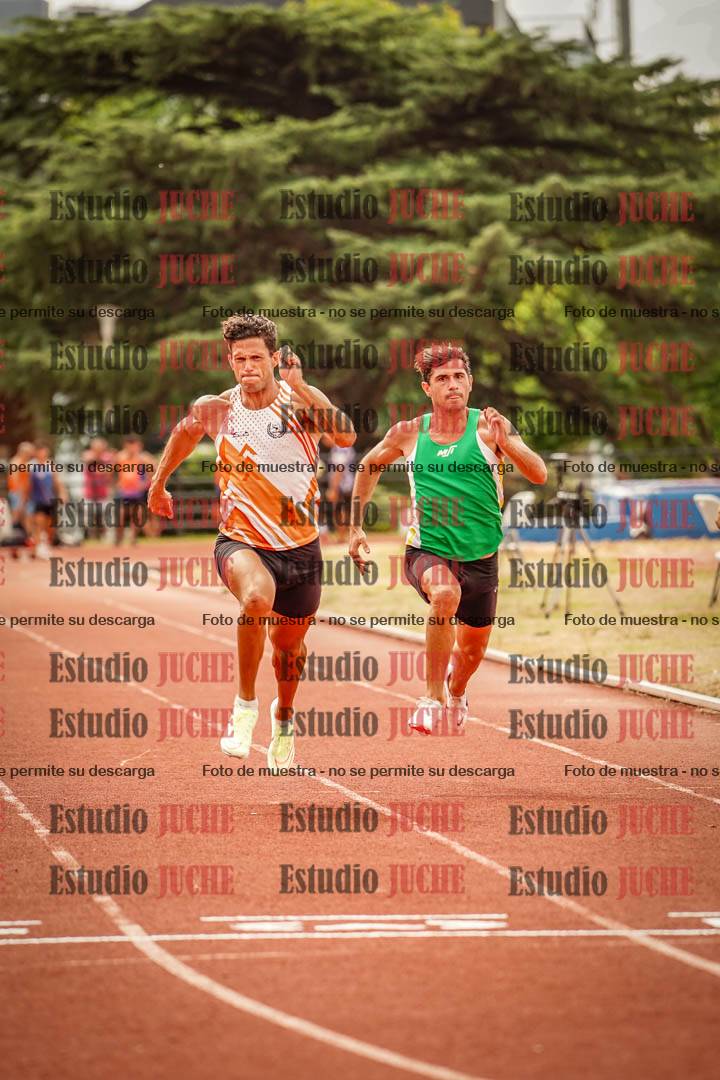 Fotos de los 100 m llanos de varones