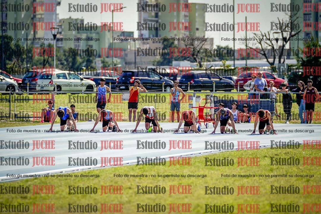 Fotos de los 100 m llanos de varones