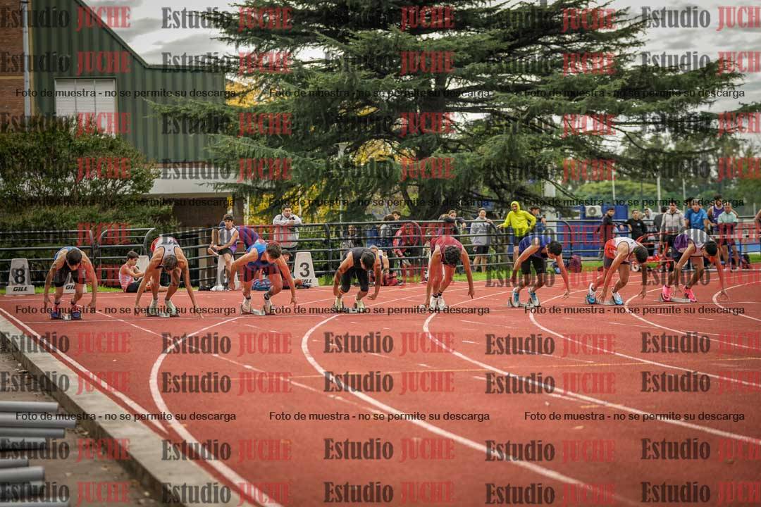 Fotos de los 100 m llanos de varones