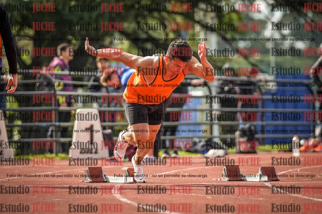 Fotos de los 100 m llanos de varones