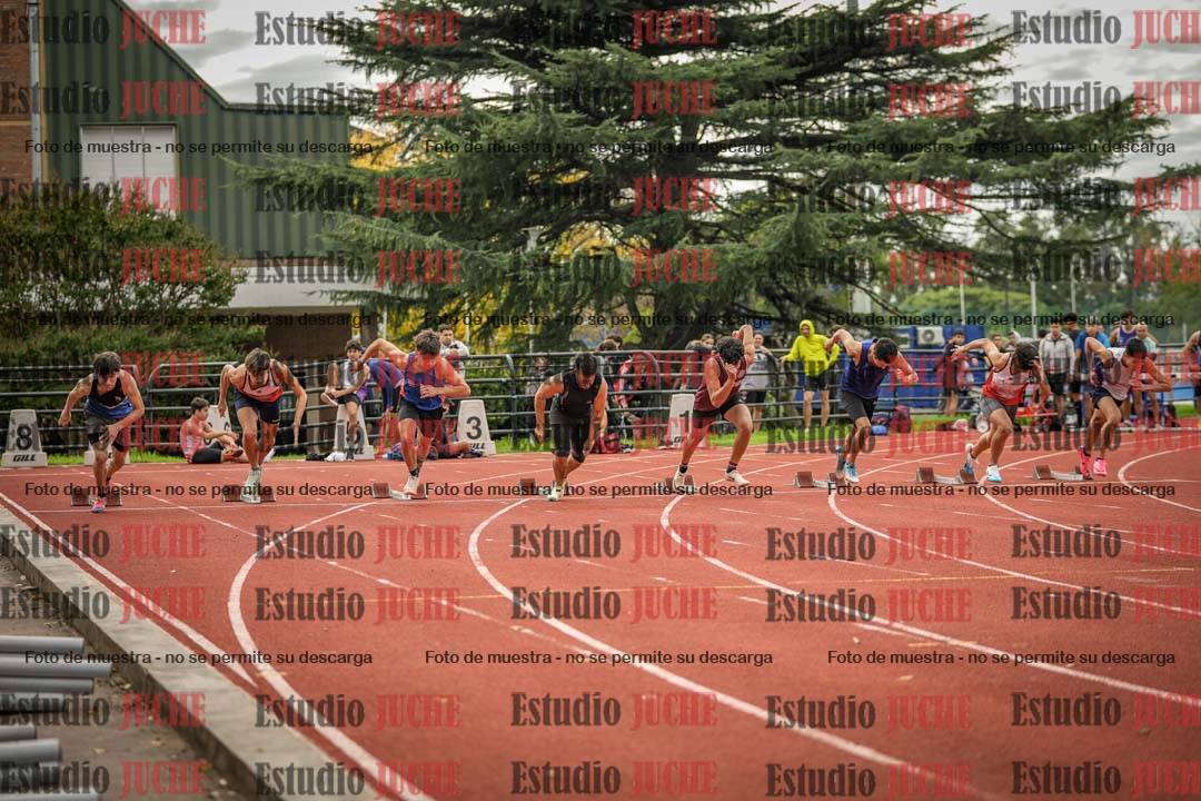 Fotos de los 100 m llanos de varones