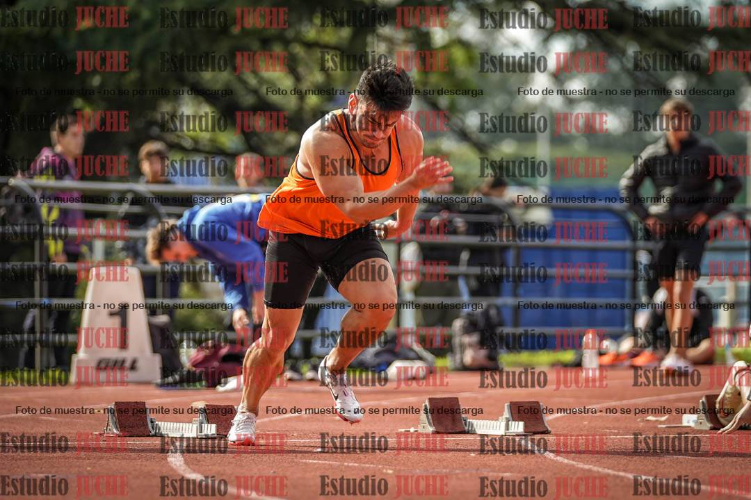 Fotos de los 100 m llanos de varones