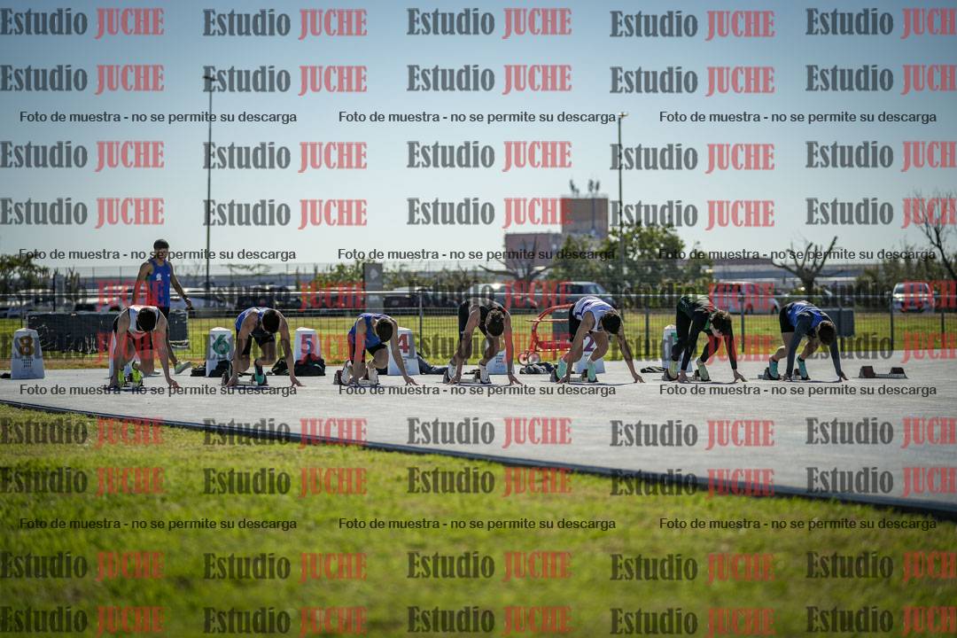 Fotos de los 100 m llanos de varones