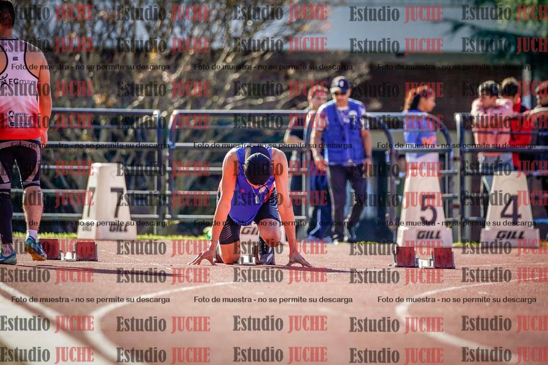 Fotos de los 100 m llanos de varones