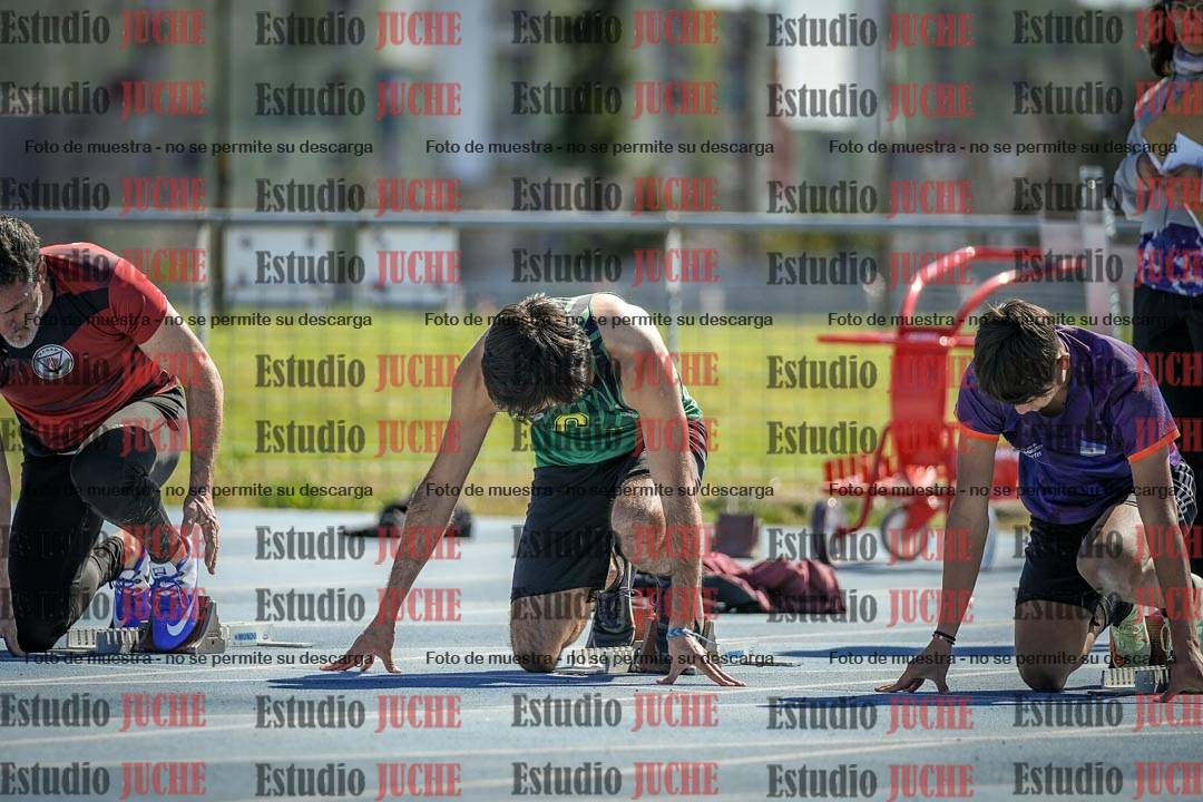 Fotos de los 100 m llanos de varones