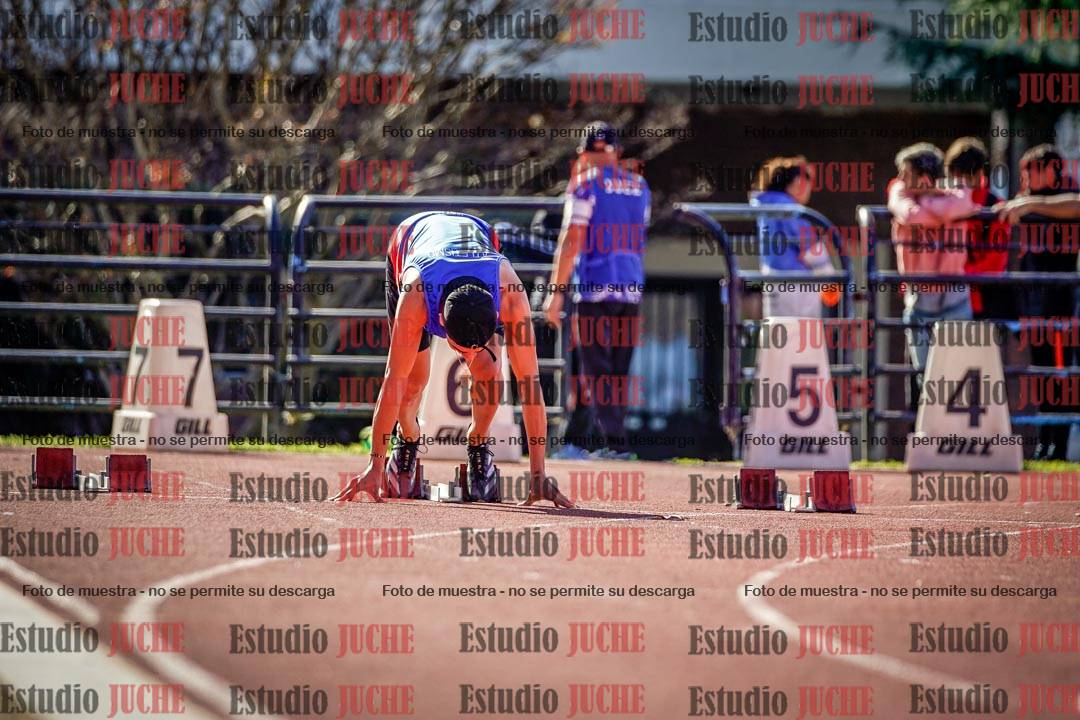 Fotos de los 100 m llanos de varones