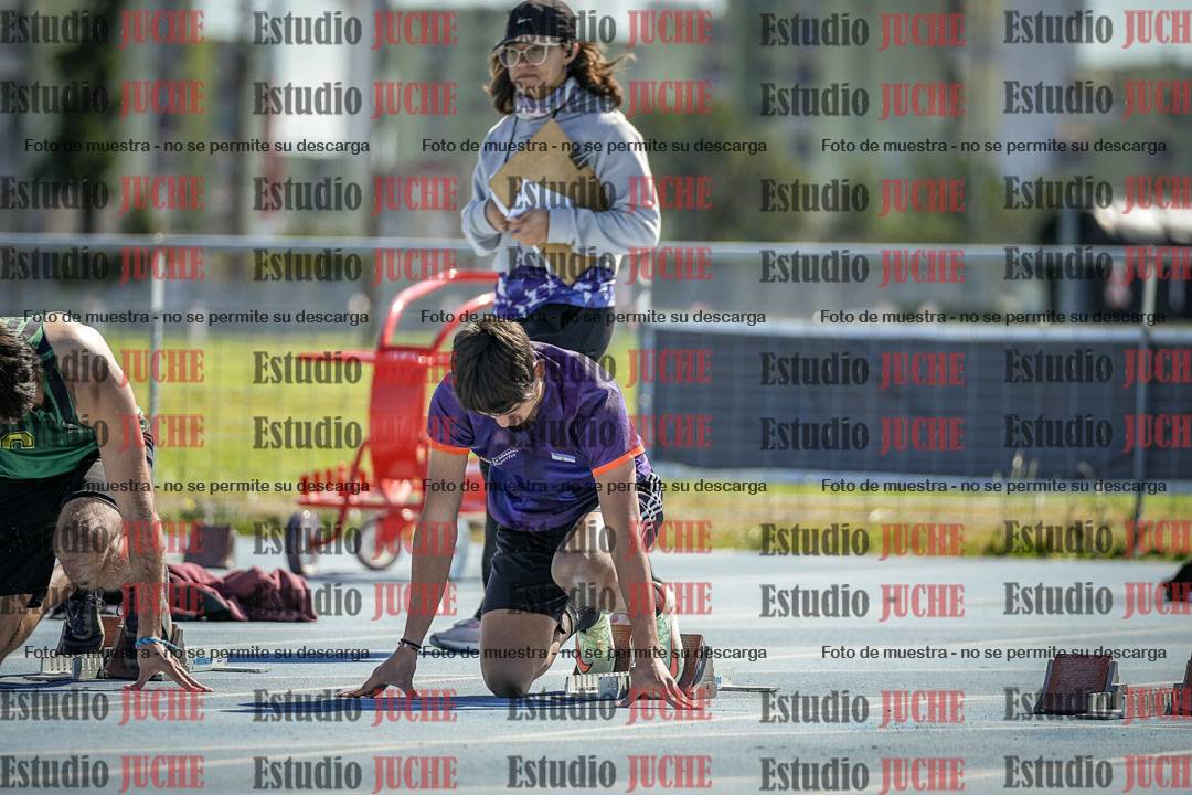 Fotos de los 100 m llanos de varones