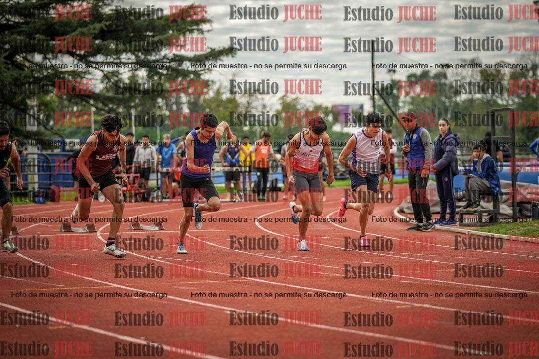 Fotos de los 100 m llanos de varones