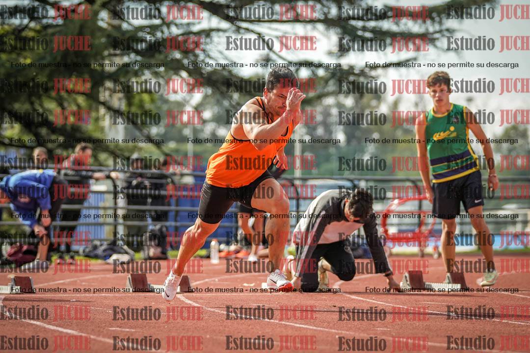 Fotos de los 100 m llanos de varones