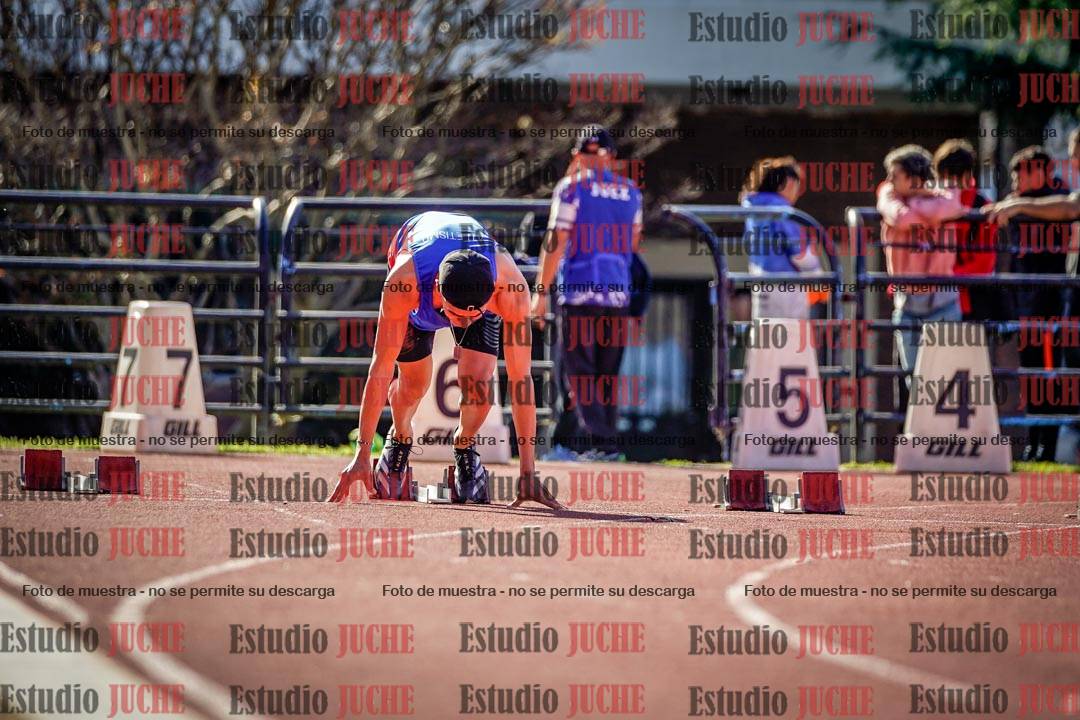 Fotos de los 100 m llanos de varones