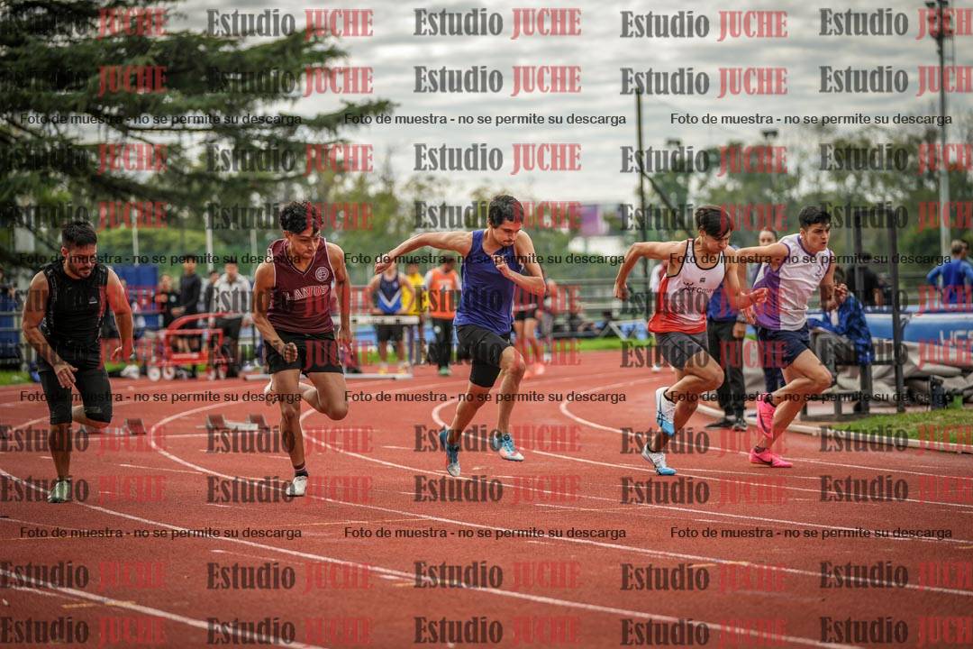 Fotos de los 100 m llanos de varones