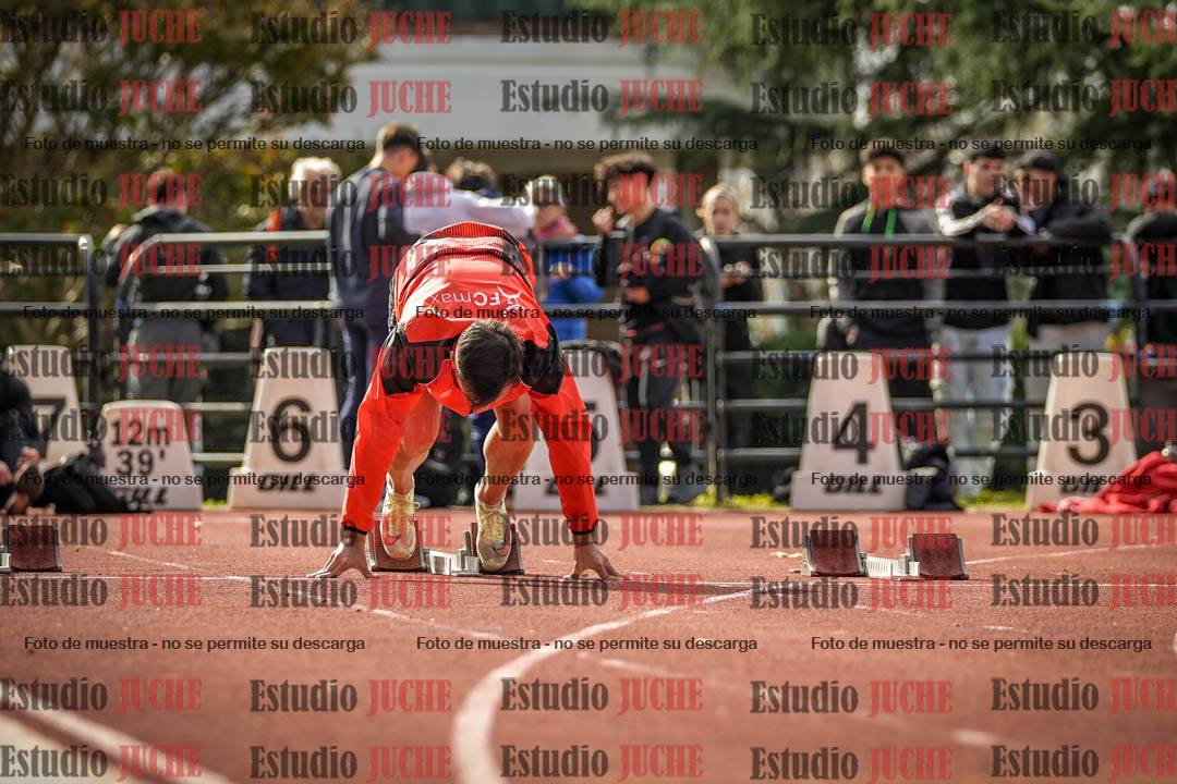 Fotos de los 100 m llanos de varones
