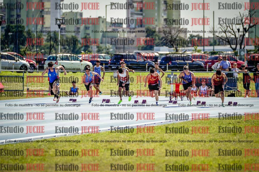 Fotos de los 100 m llanos de varones