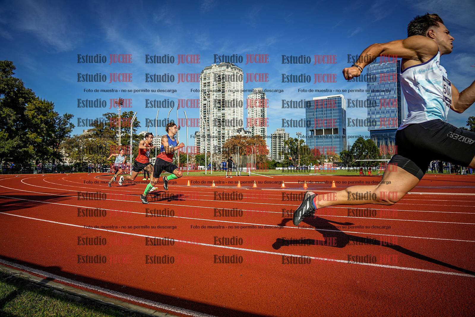 Fotos de los 200 m de varones