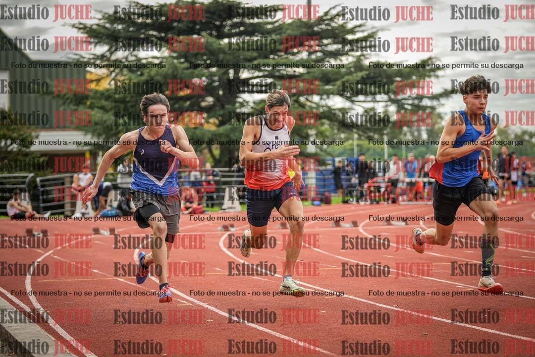 Fotos de los 100 m llanos de varones
