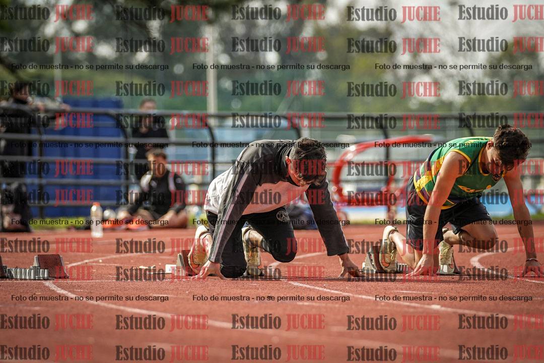 Fotos de los 100 m llanos de varones
