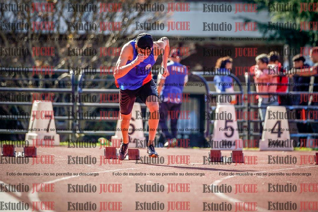 Fotos de los 100 m llanos de varones