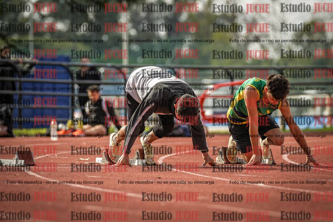 Fotos de los 100 m llanos de varones