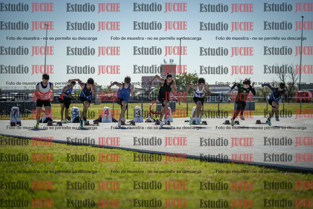 Fotos de los 100 m llanos de varones