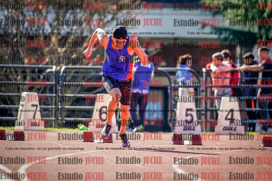 Fotos de los 100 m llanos de varones