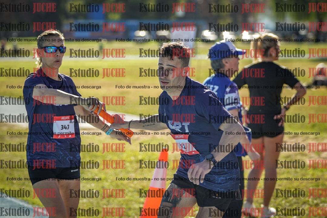 Fotos durante los relevos