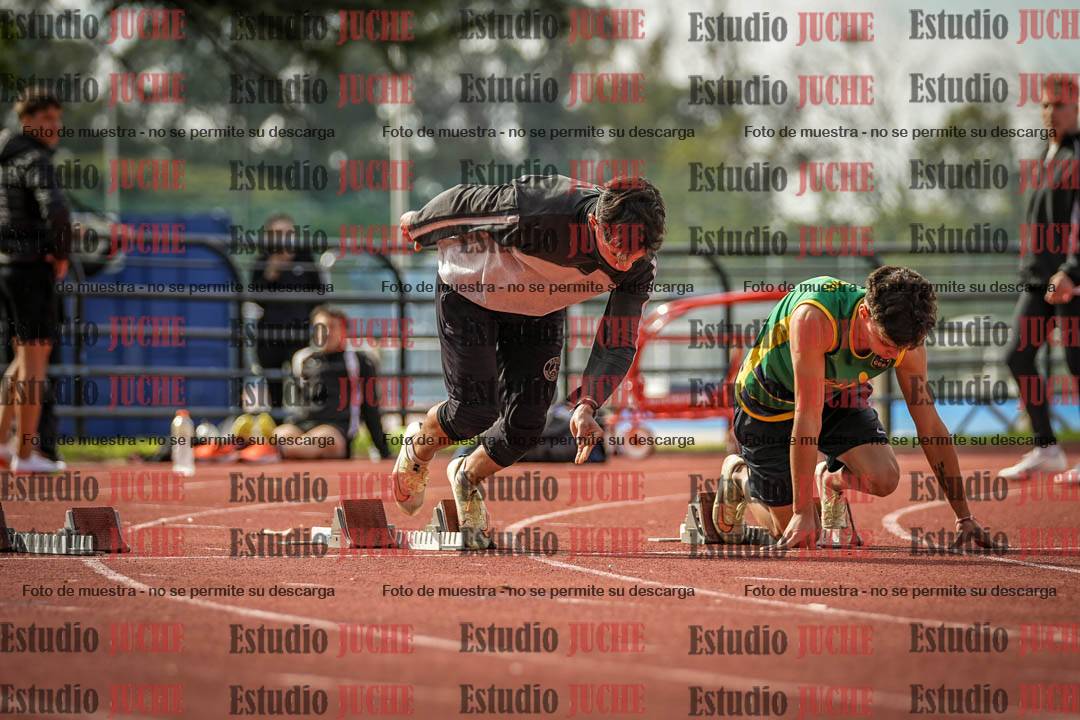 Fotos de los 100 m llanos de varones