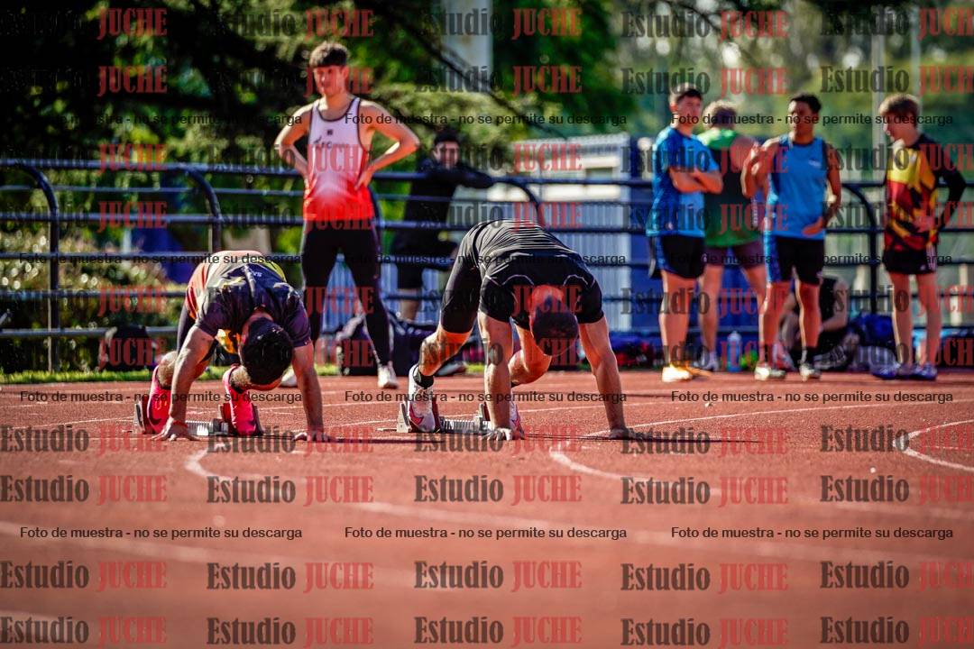 Fotos de los 100 m llanos de varones