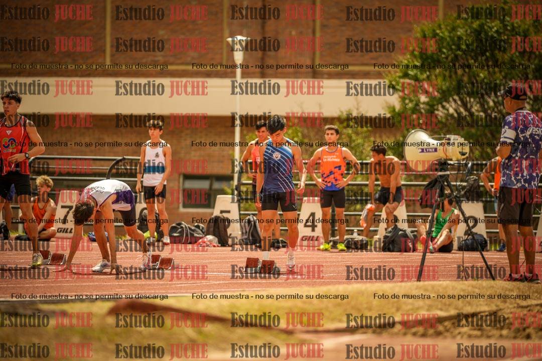 Fotos de los 100 m llanos de varones