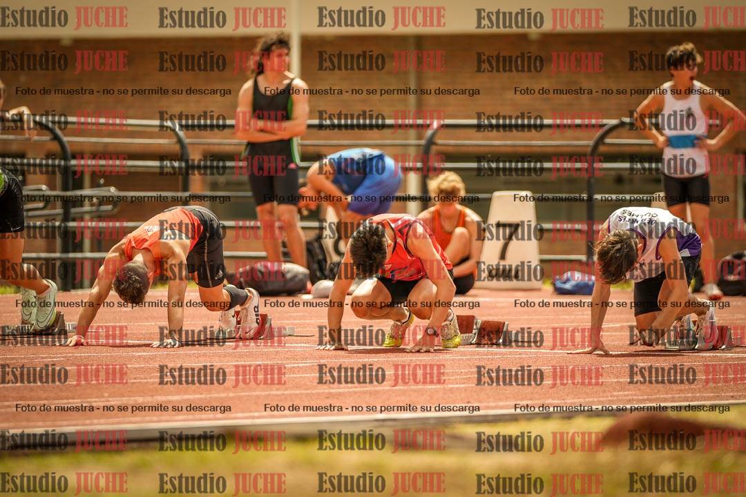 Fotos de los 100 m llanos de varones