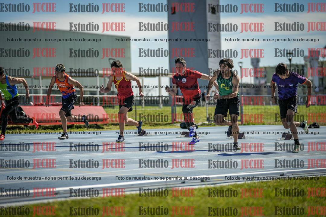 Fotos de los 100 m llanos de varones