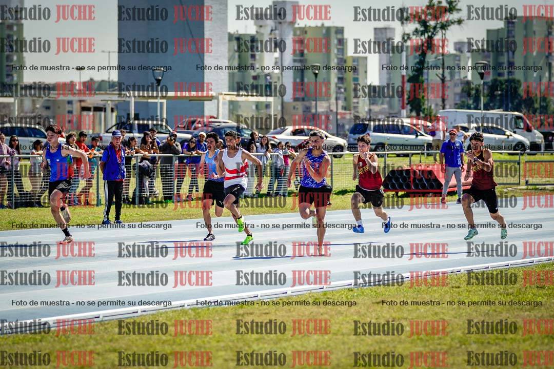 Fotos de los 100 m llanos de varones