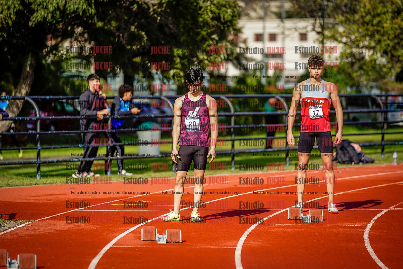 Fotos de los 200 m de varones