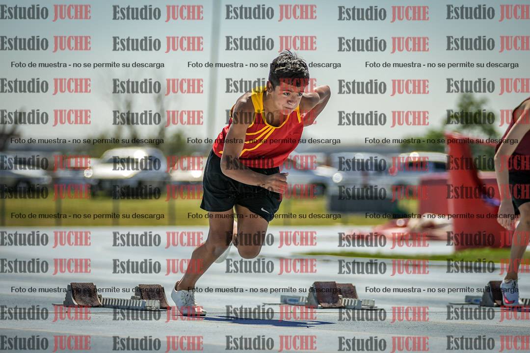 Fotos de los 80 m llanos de varones