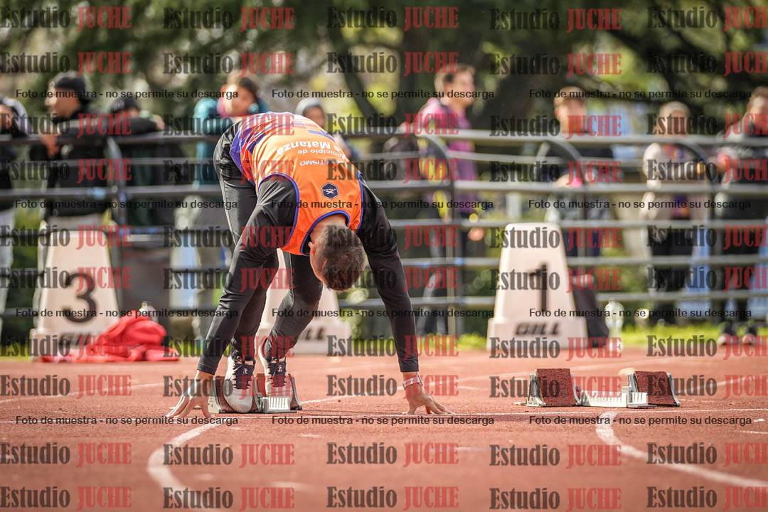 Fotos de los 100 m llanos de varones