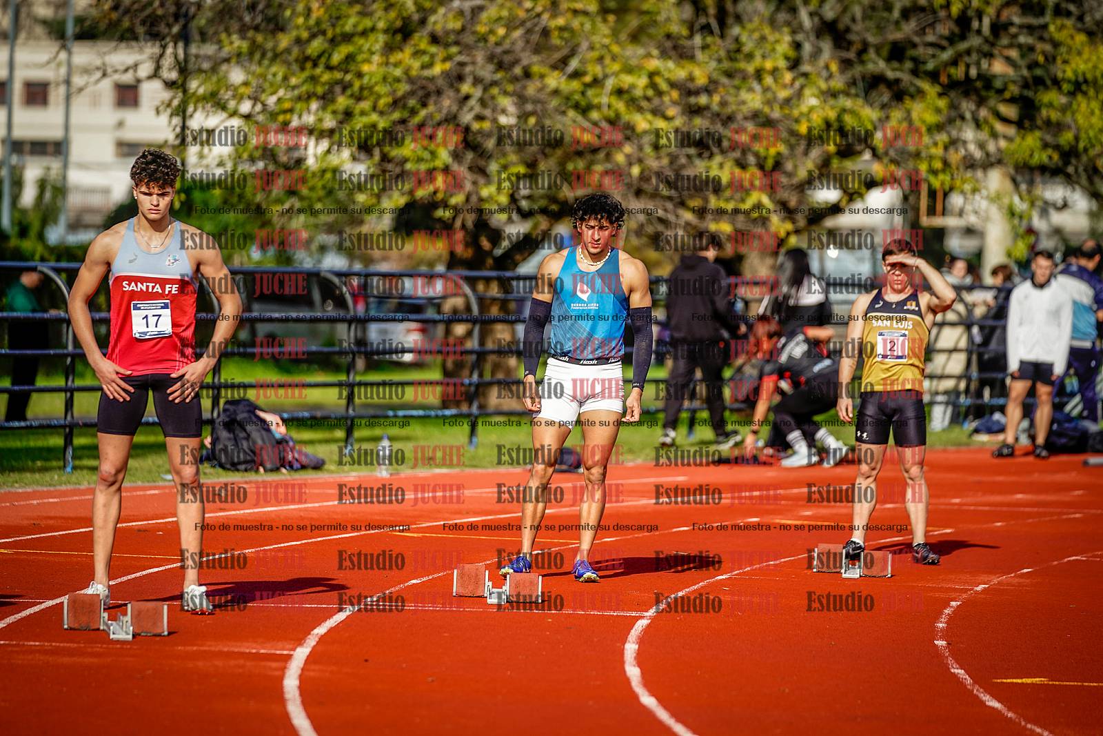 Fotos de los 200 m de varones